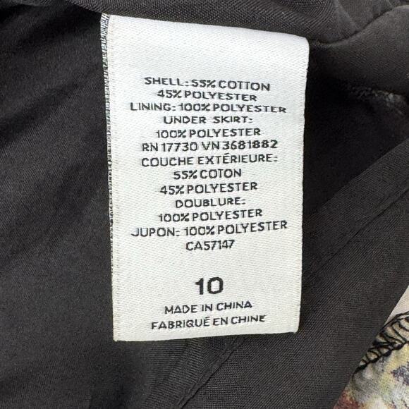 Kate Young x Target Strapless Bow A Line Dress Size 10 Multicolor Lined Pockets - Picture 15 of 15